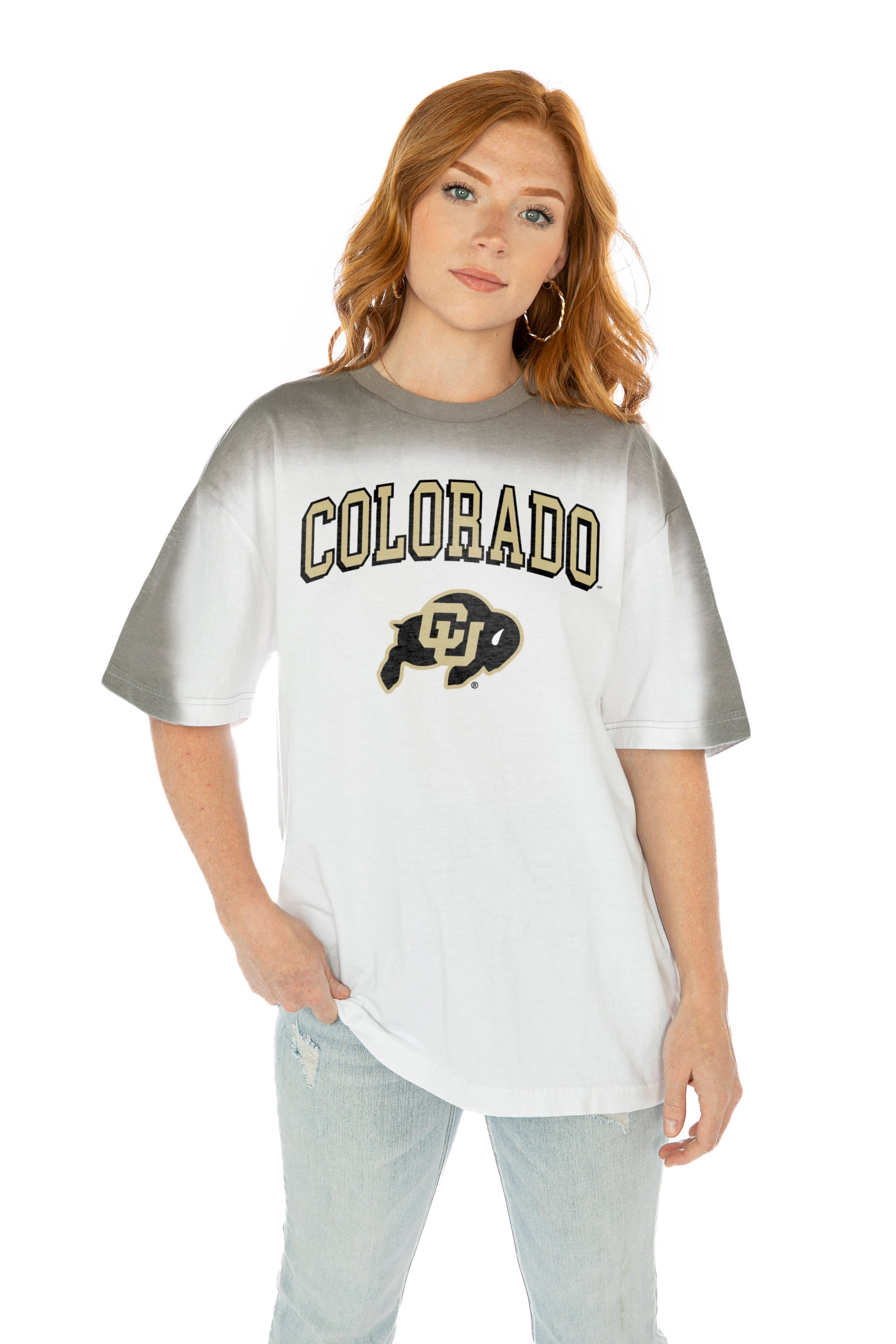 COLORADO BUFFALOES INTERCEPTION COLOR WAVE CREW NECK T-SHIRT