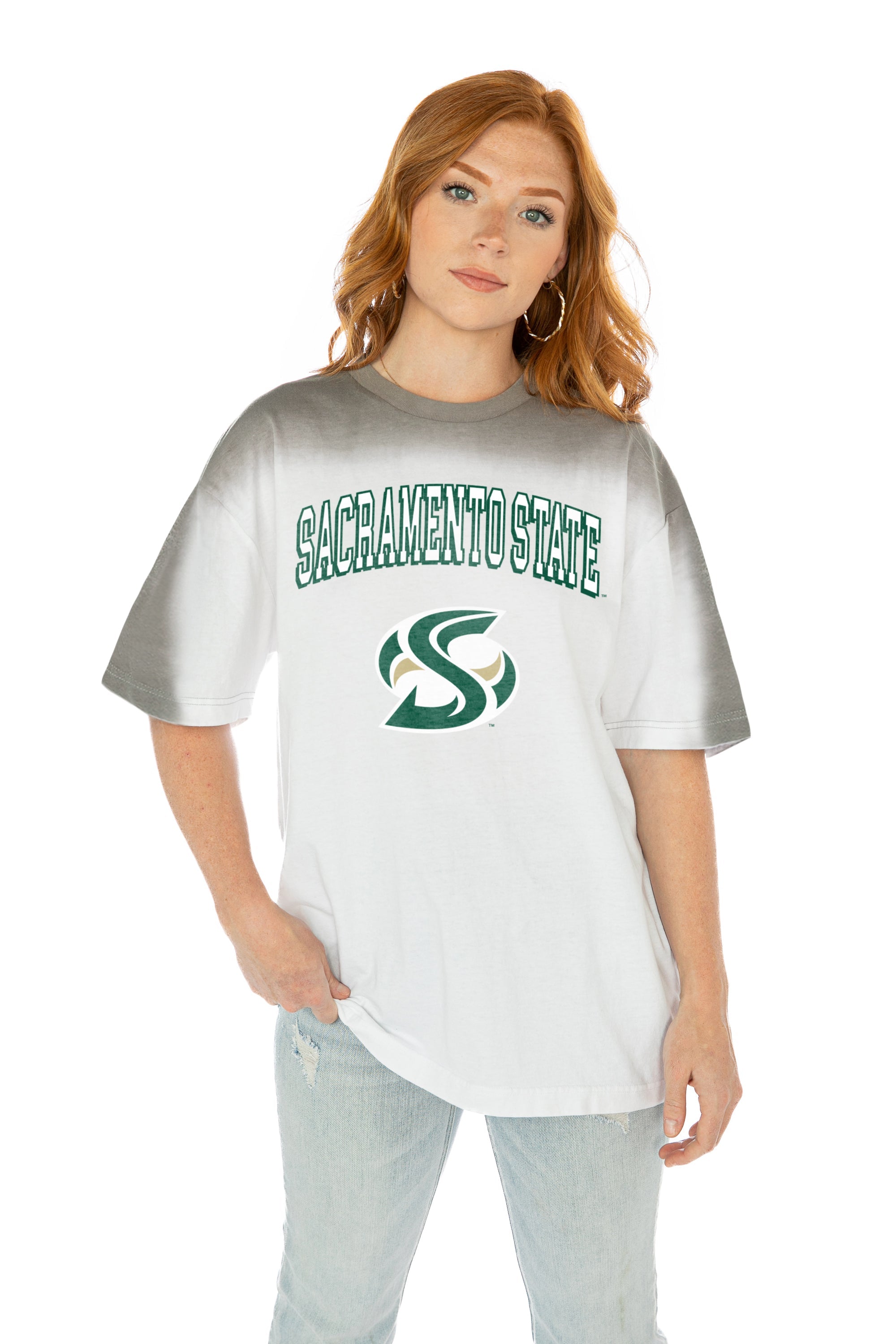 SACRAMENTO STATE HORNETS INTERCEPTION COLOR WAVE CREW NECK T-SHIRT