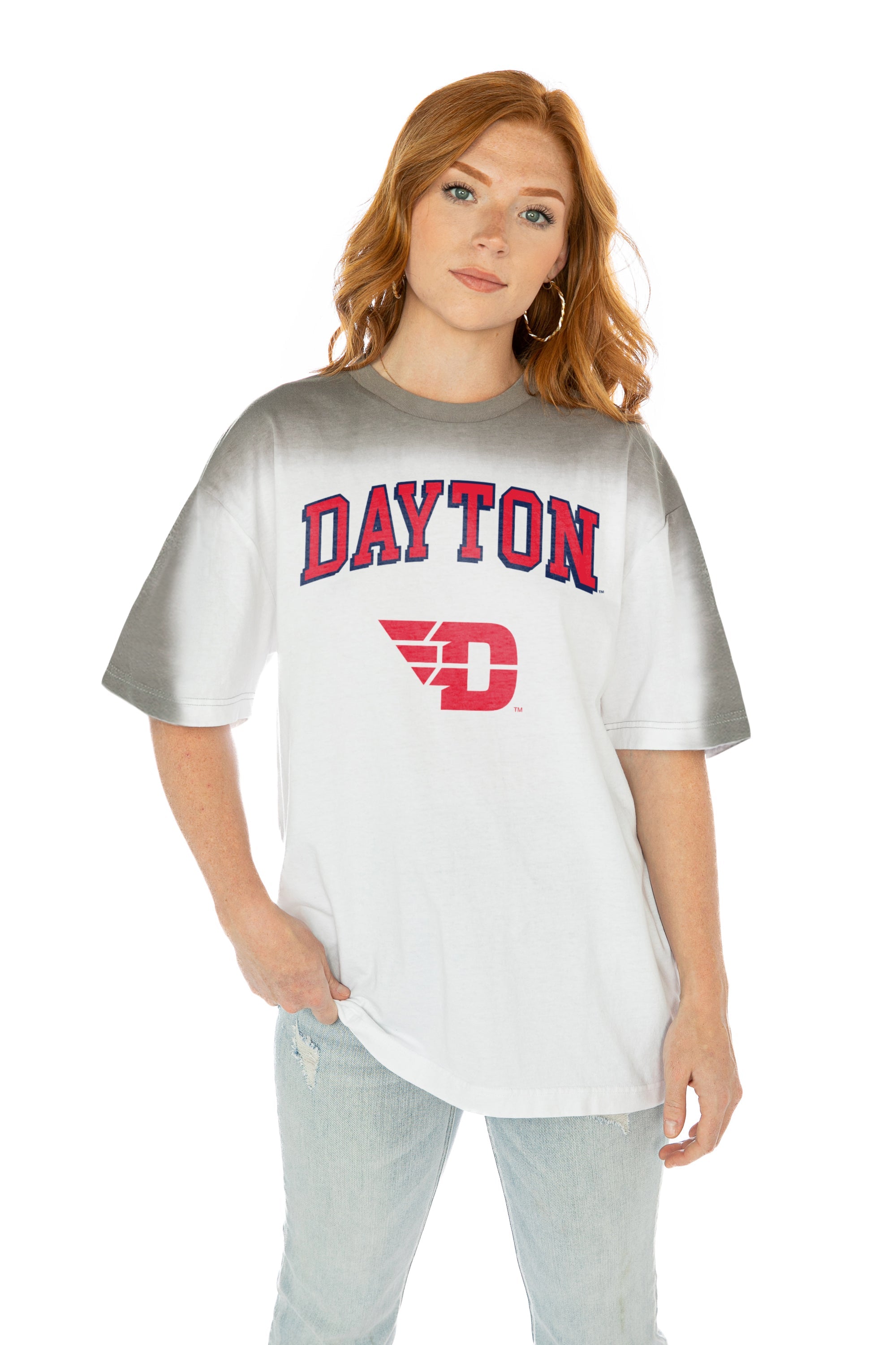 DAYTON FLYERS INTERCEPTION COLOR WAVE CREW NECK T-SHIRT