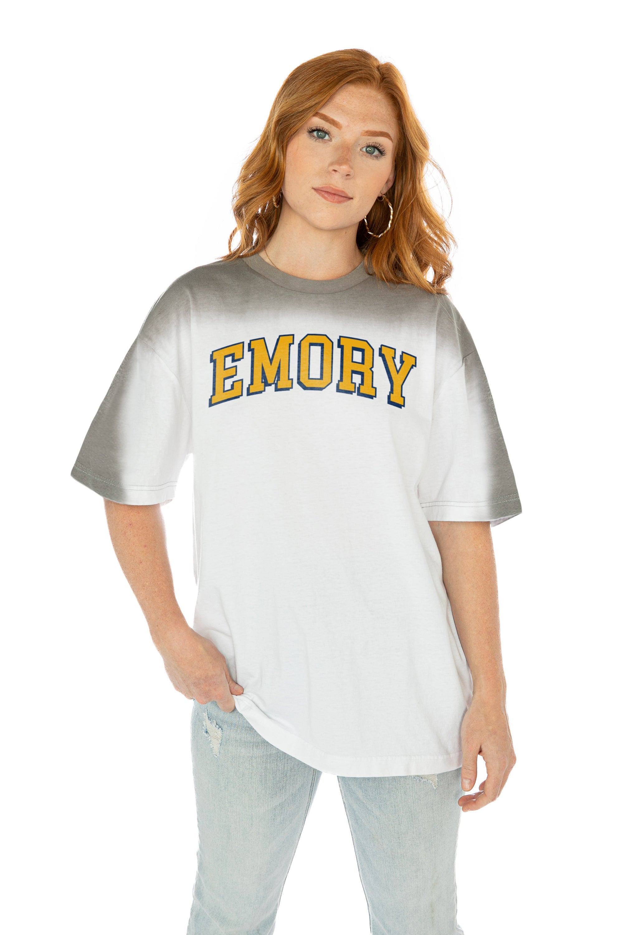 EMORY EAGLES INTERCEPTION COLOR WAVE CREW NECK T-SHIRT