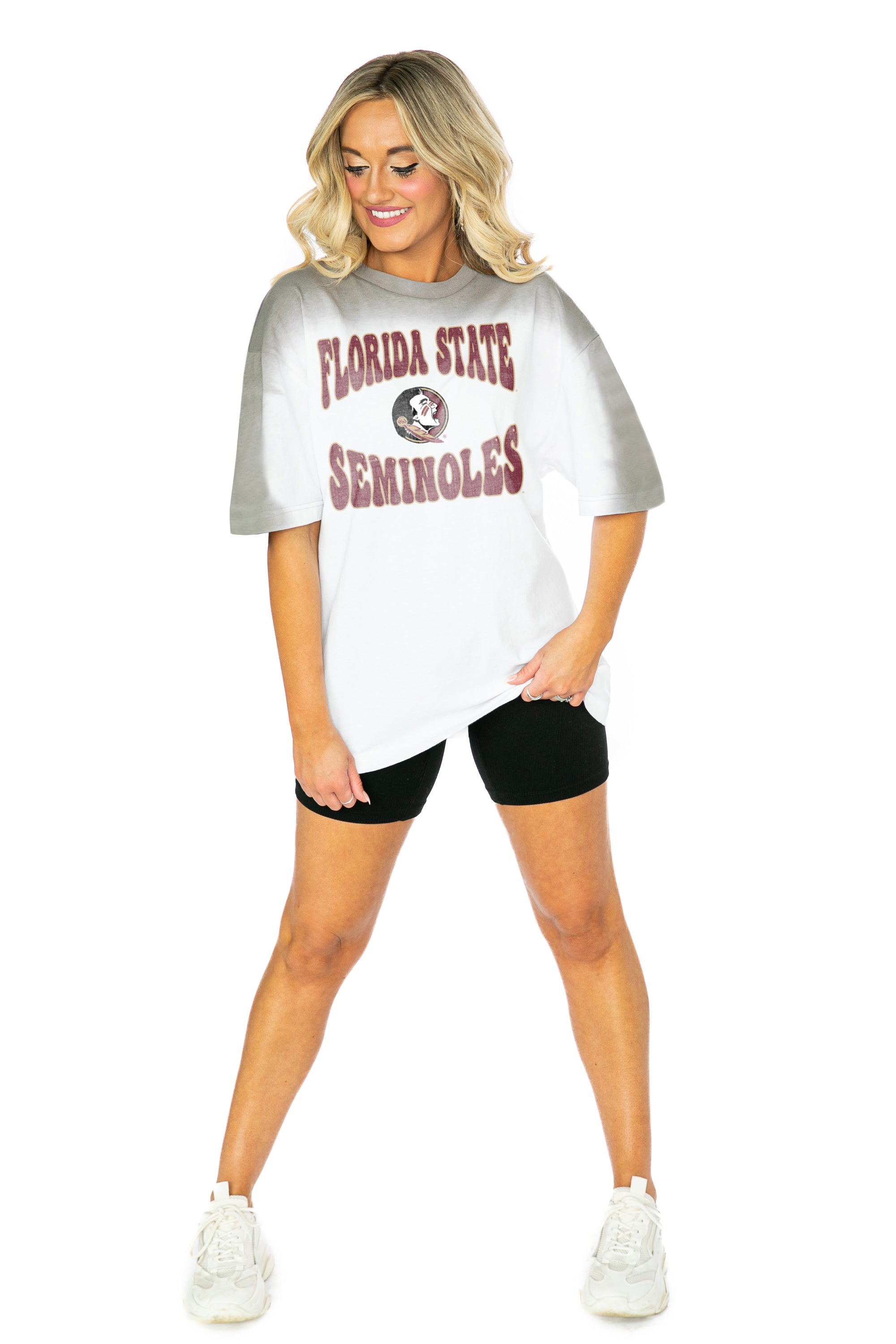 FLORIDA STATE SEMINOLES CAMPUS GLORY COLOR WAVE CREW NECK T-SHIRT