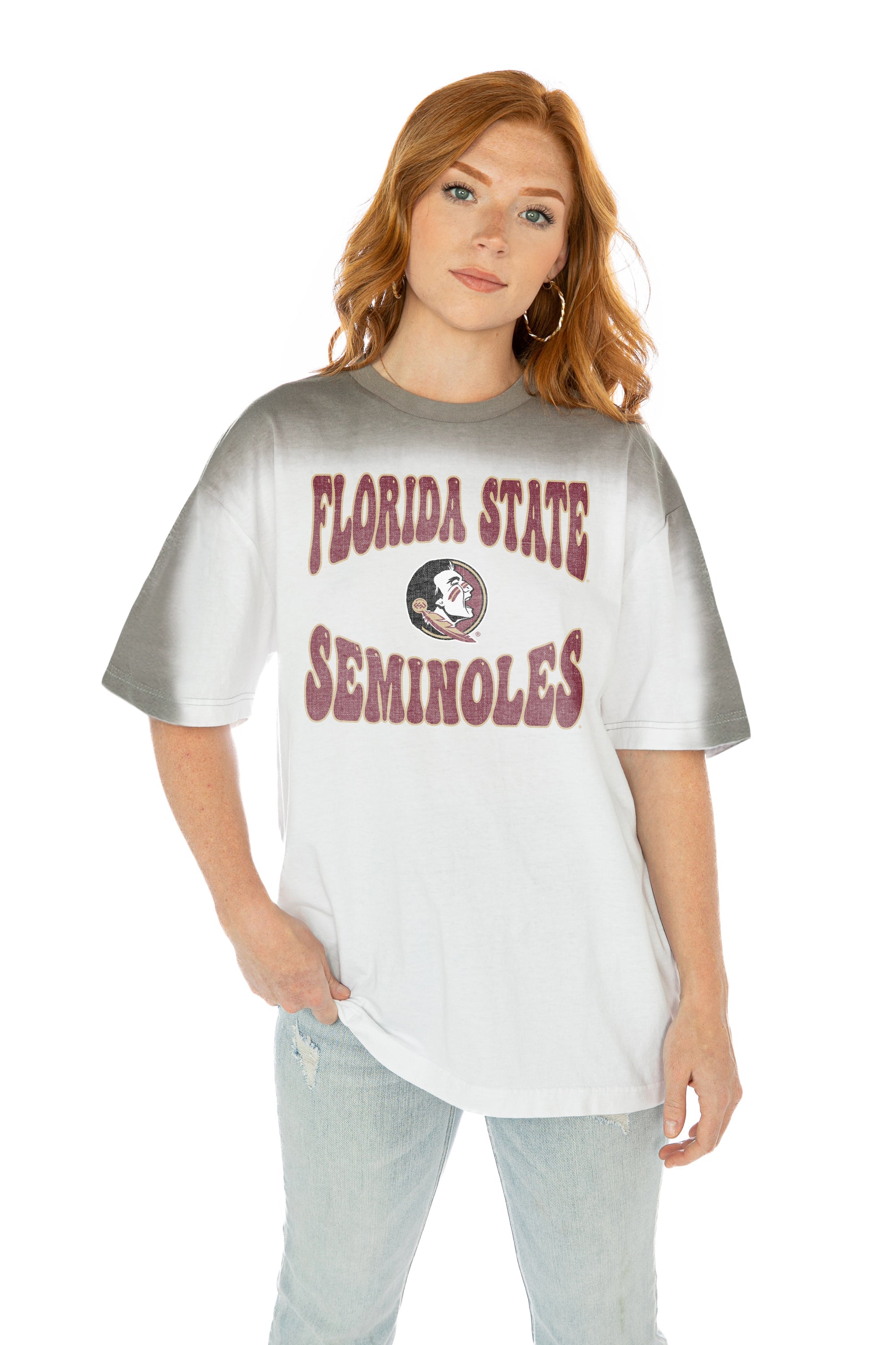 FLORIDA STATE SEMINOLES CAMPUS GLORY COLOR WAVE CREW NECK T-SHIRT