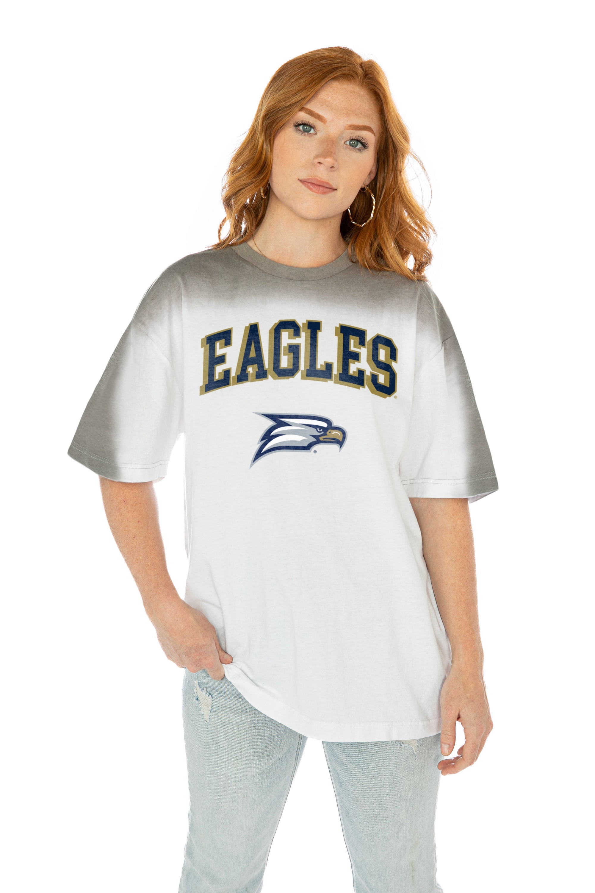 GEORGIA SOUTHERN EAGLES INTERCEPTION COLOR WAVE CREW NECK T-SHIRT