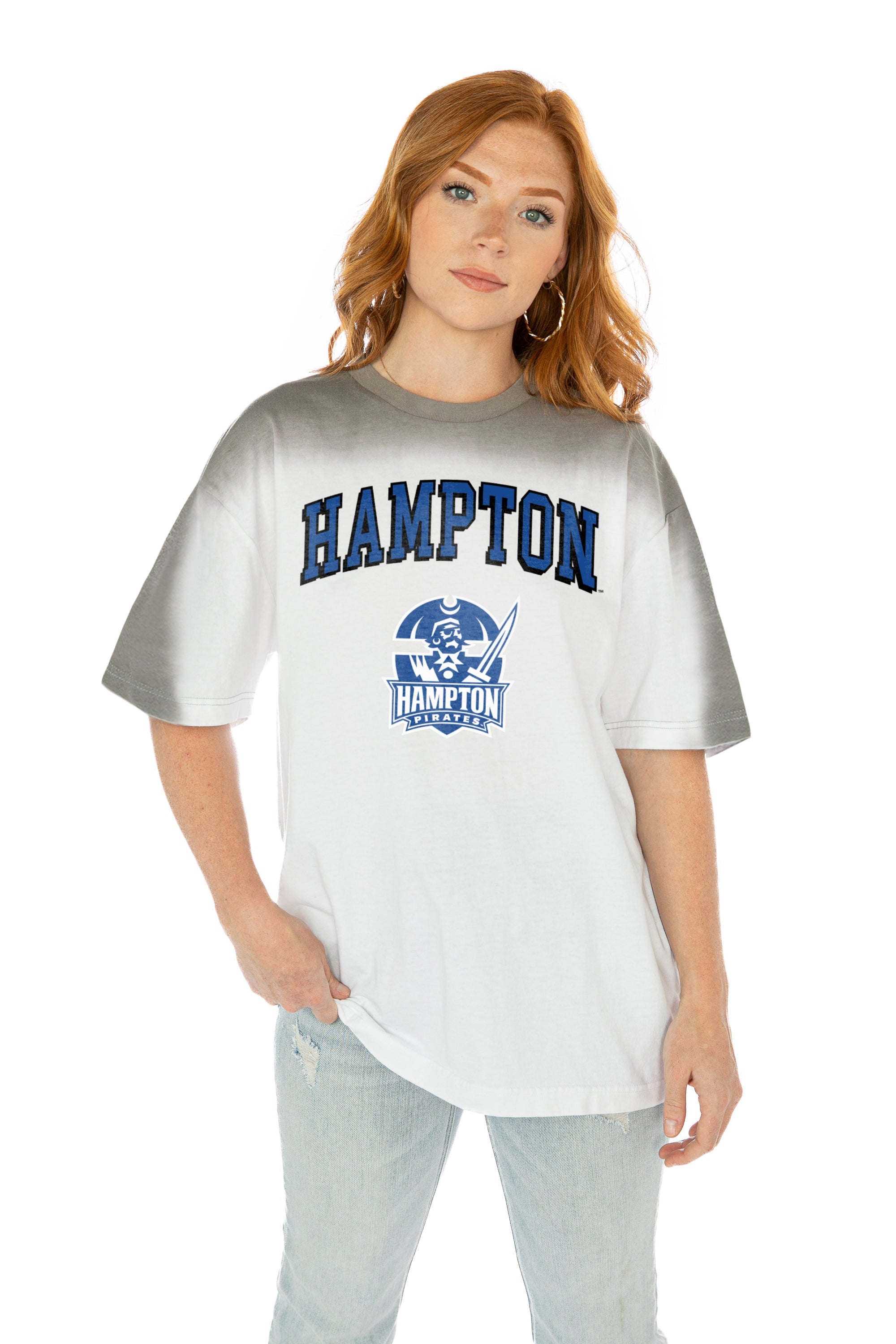 HAMPTON PIRATES INTERCEPTION COLOR WAVE CREW NECK T-SHIRT