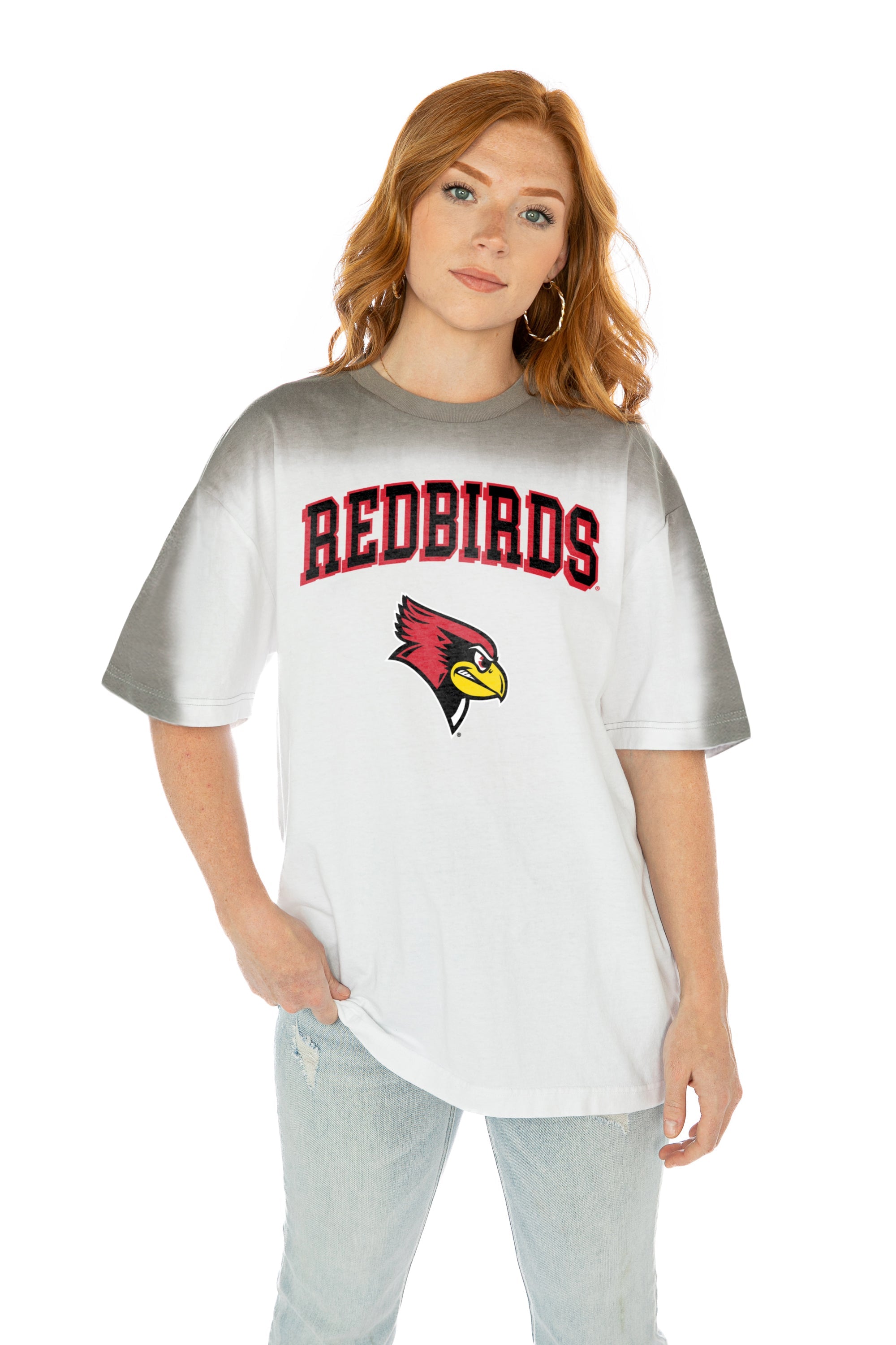 ILLINOIS STATE REDBIRDS INTERCEPTION COLOR WAVE CREW NECK T-SHIRT