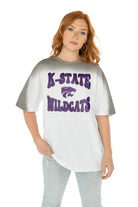 KANSAS STATE WILDCATS CAMPUS GLORY COLOR WAVE CREW NECK T-SHIRT