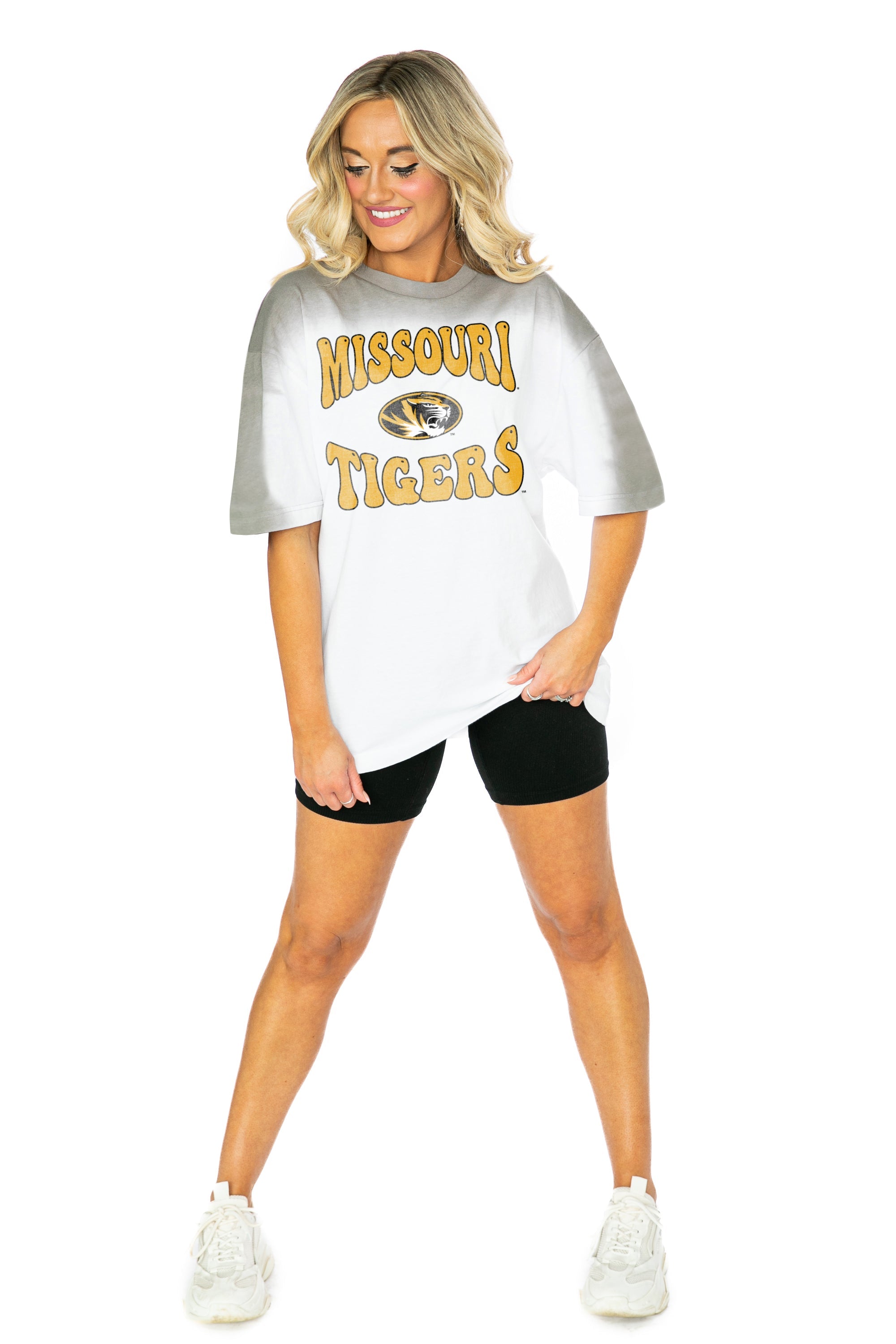 MISSOURI TIGERS CAMPUS GLORY COLOR WAVE CREW NECK T-SHIRT