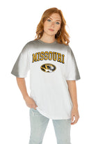 MISSOURI TIGERS INTERCEPTION COLOR WAVE CREW NECK T-SHIRT