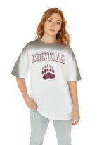 MONTANA GRIZZLIES INTERCEPTION COLOR WAVE CREW NECK T-SHIRT