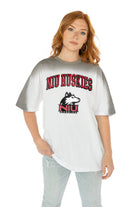 NORTHERN ILLINOIS HUSKIES INTERCEPTION COLOR WAVE CREW NECK T-SHIRT