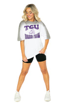 TCU HORNED FROGS CAMPUS GLORY COLOR WAVE CREW NECK T-SHIRT