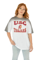 USC TROJANS CAMPUS GLORY COLOR WAVE CREW NECK T-SHIRT