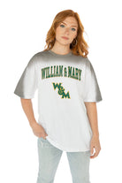 WILLIAM & MARY TRIBE INTERCEPTION COLOR WAVE CREW NECK T-SHIRT