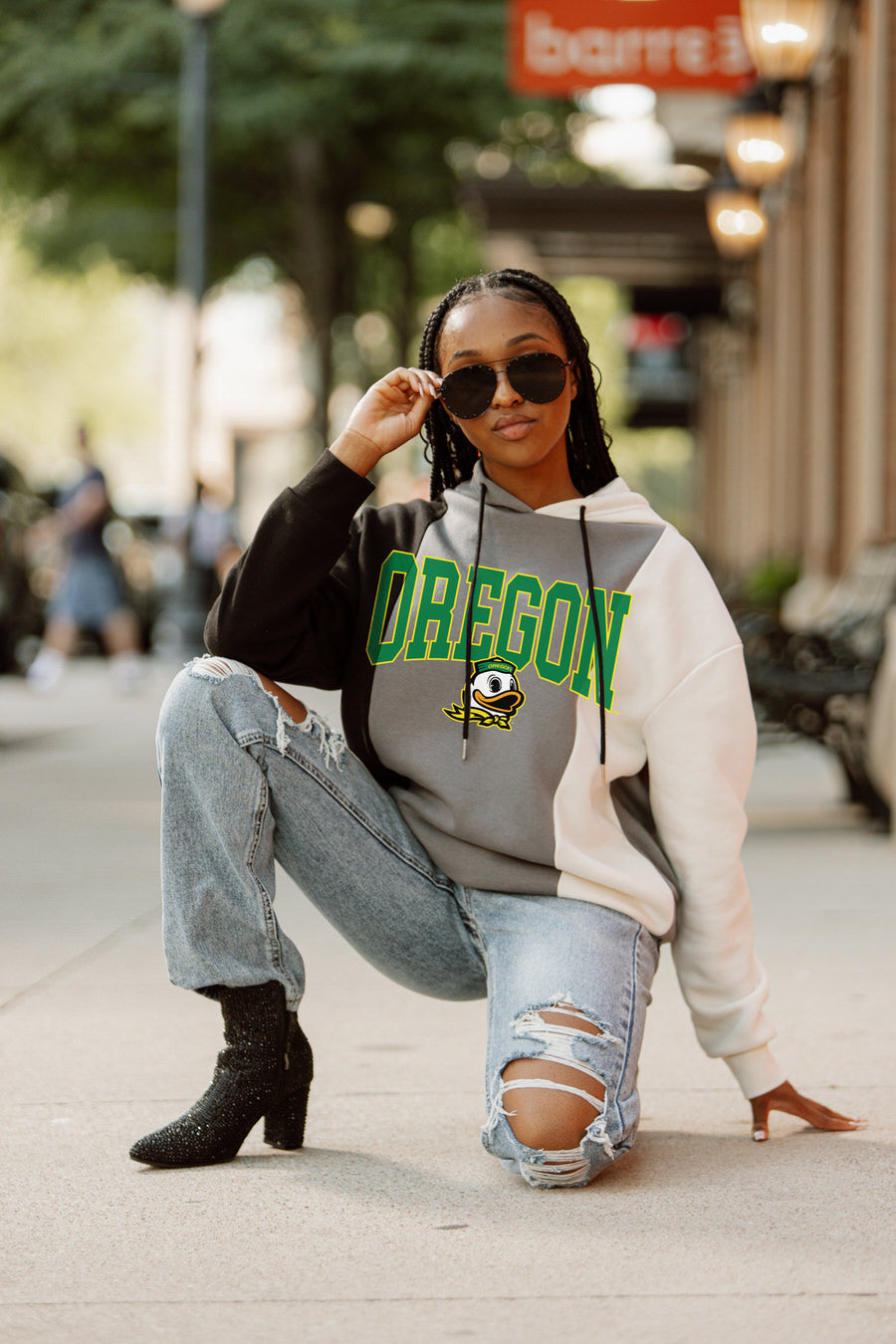 OREGON DUCKS BE A CHAMPION OVERSIZED CREWNECK TEE BY MADI PREWETT TROUTT