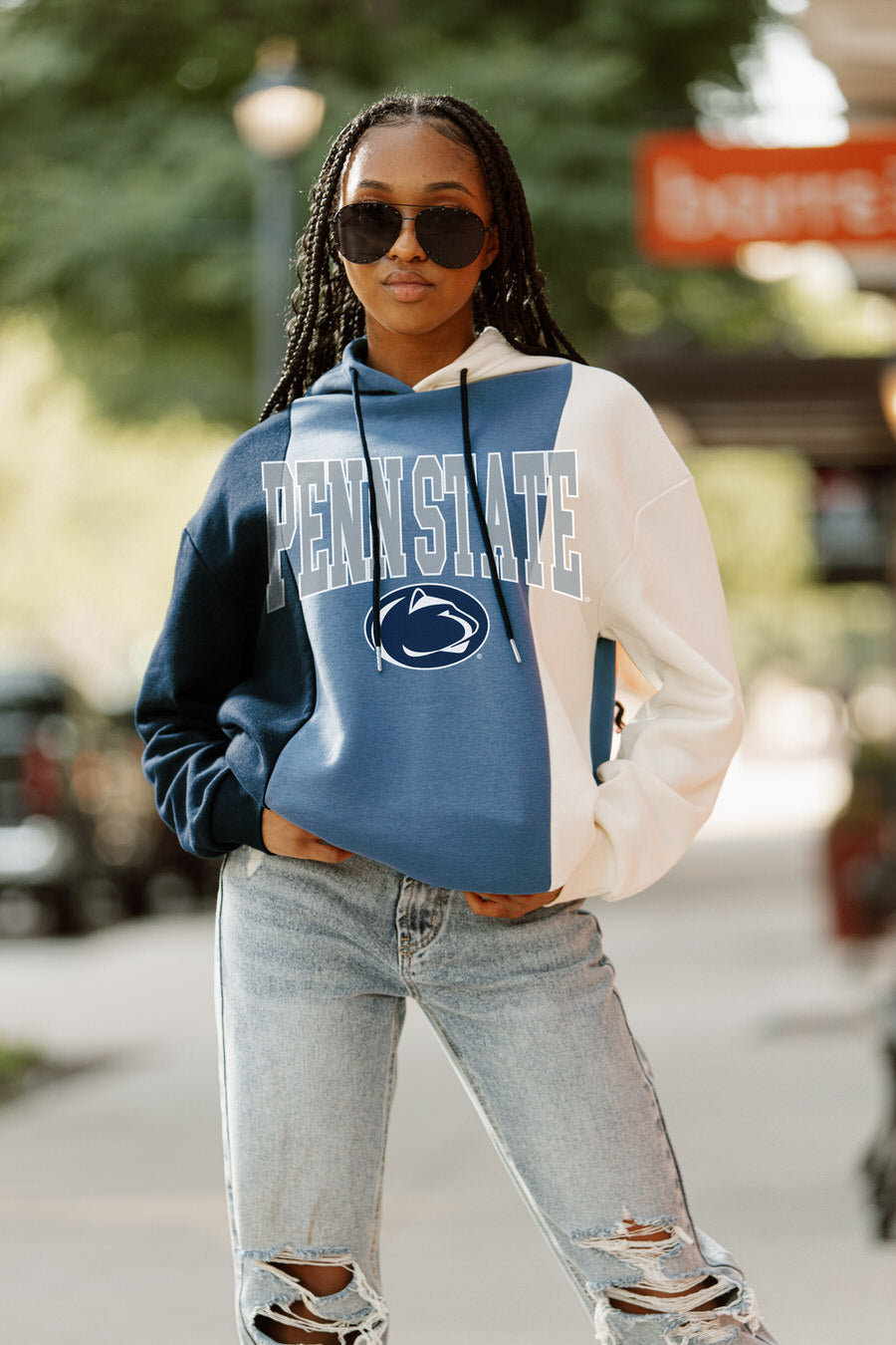 The Rookie Auburn Tigers White and Navy Blue Satin Jacket