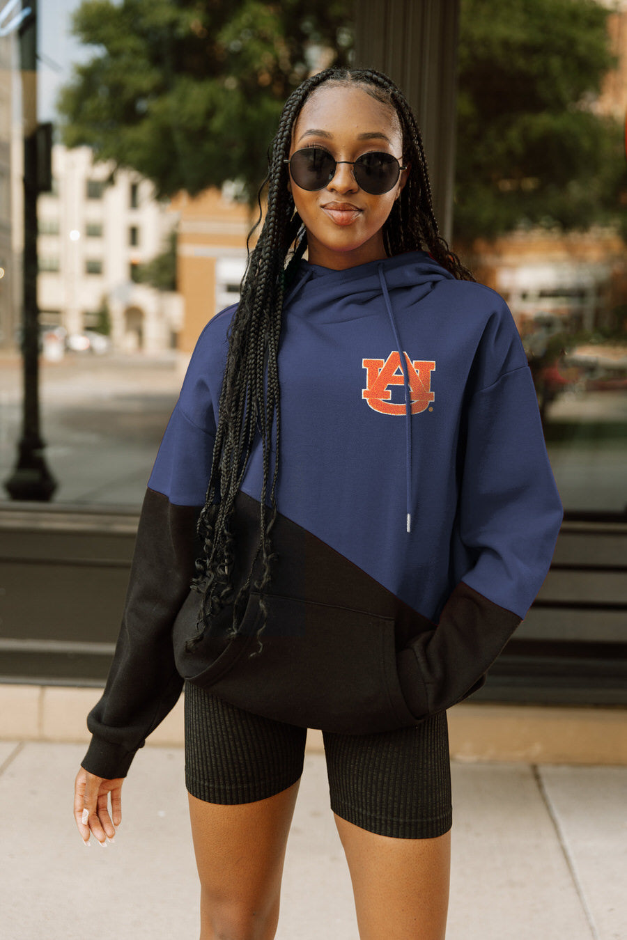 AUBURN TIGERS MATCHMAKER ADULT DIAGONAL BLOCK HOODED FLEECE PULLOVER –  Gameday Couture | SOHO