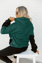 MICHIGAN STATE SPARTANS MATCHMAKER ADULT DIAGONAL BLOCK HOODED FLEECE PULLOVER