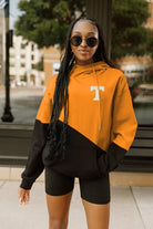 TENNESSEE VOLUNTEERS MATCHMAKER ADULT DIAGONAL BLOCK HOODED FLEECE PULLOVER