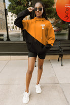 TENNESSEE VOLUNTEERS MATCHMAKER ADULT DIAGONAL BLOCK HOODED FLEECE PULLOVER