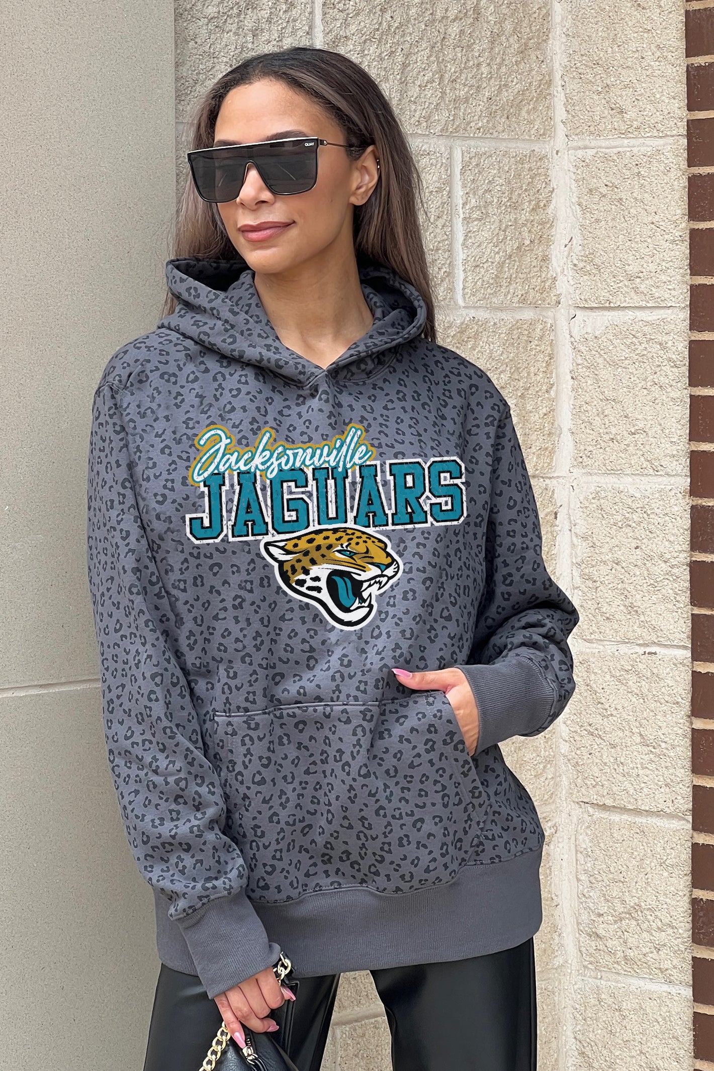 JACKSONVILLE JAGUARS IN THE SPOTLIGHT ADULT CLASSIC HOODED PULLOVER