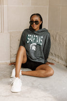 MICHIGAN STATE SPARTANS RUNNING WILD ADULT CLASSIC HOODED PULLOVER