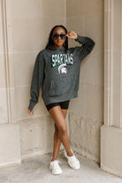 MICHIGAN STATE SPARTANS RUNNING WILD ADULT CLASSIC HOODED PULLOVER