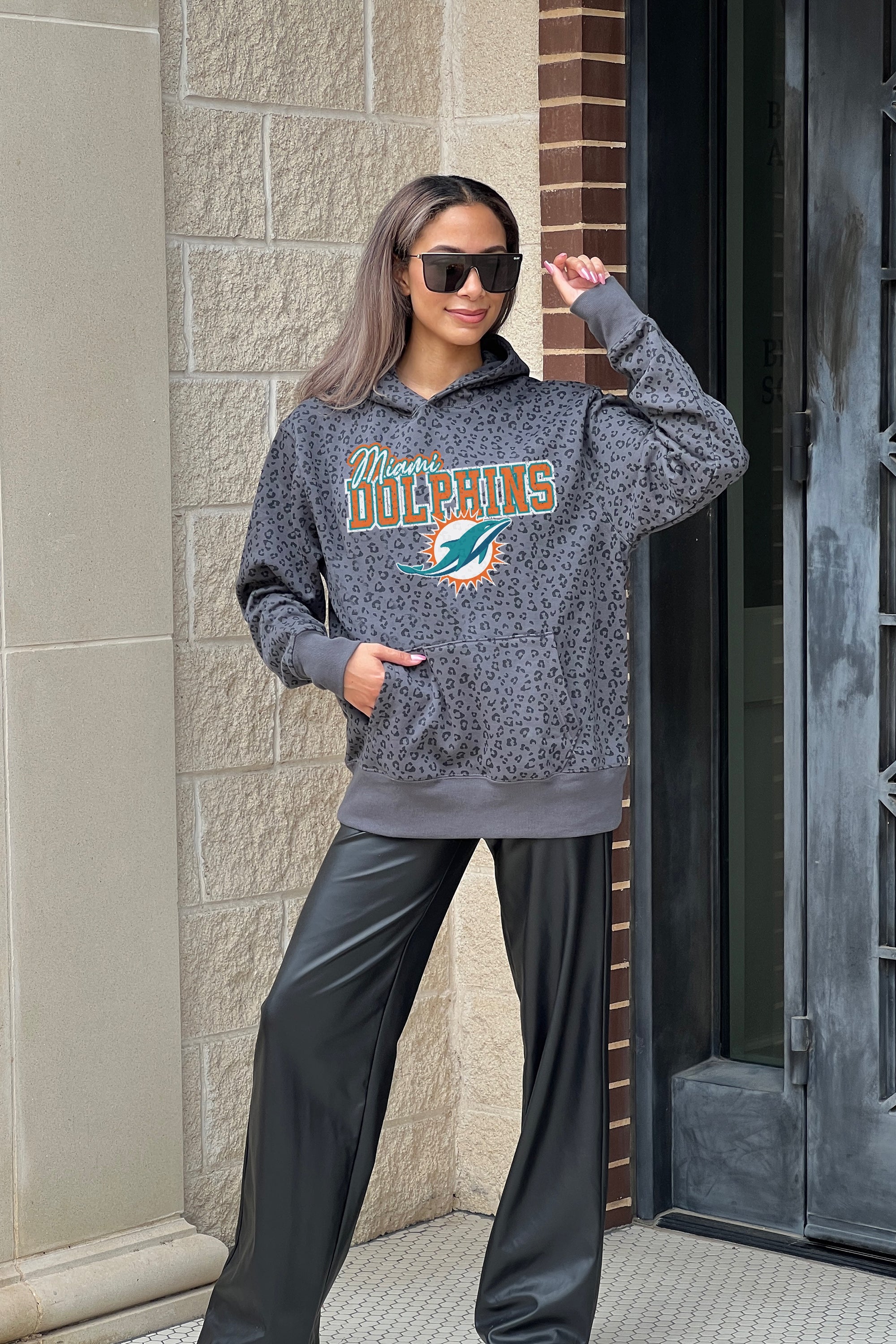 MIAMI DOLPHINS IN THE SPOTLIGHT ADULT CLASSIC HOODED PULLOVER