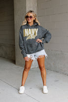 US NAVY MIDSHIPMEN RUNNING WILD ADULT CLASSIC HOODED PULLOVER