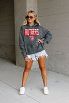 RUTGERS SCARLET KNIGHTS RUNNING WILD ADULT CLASSIC HOODED PULLOVER