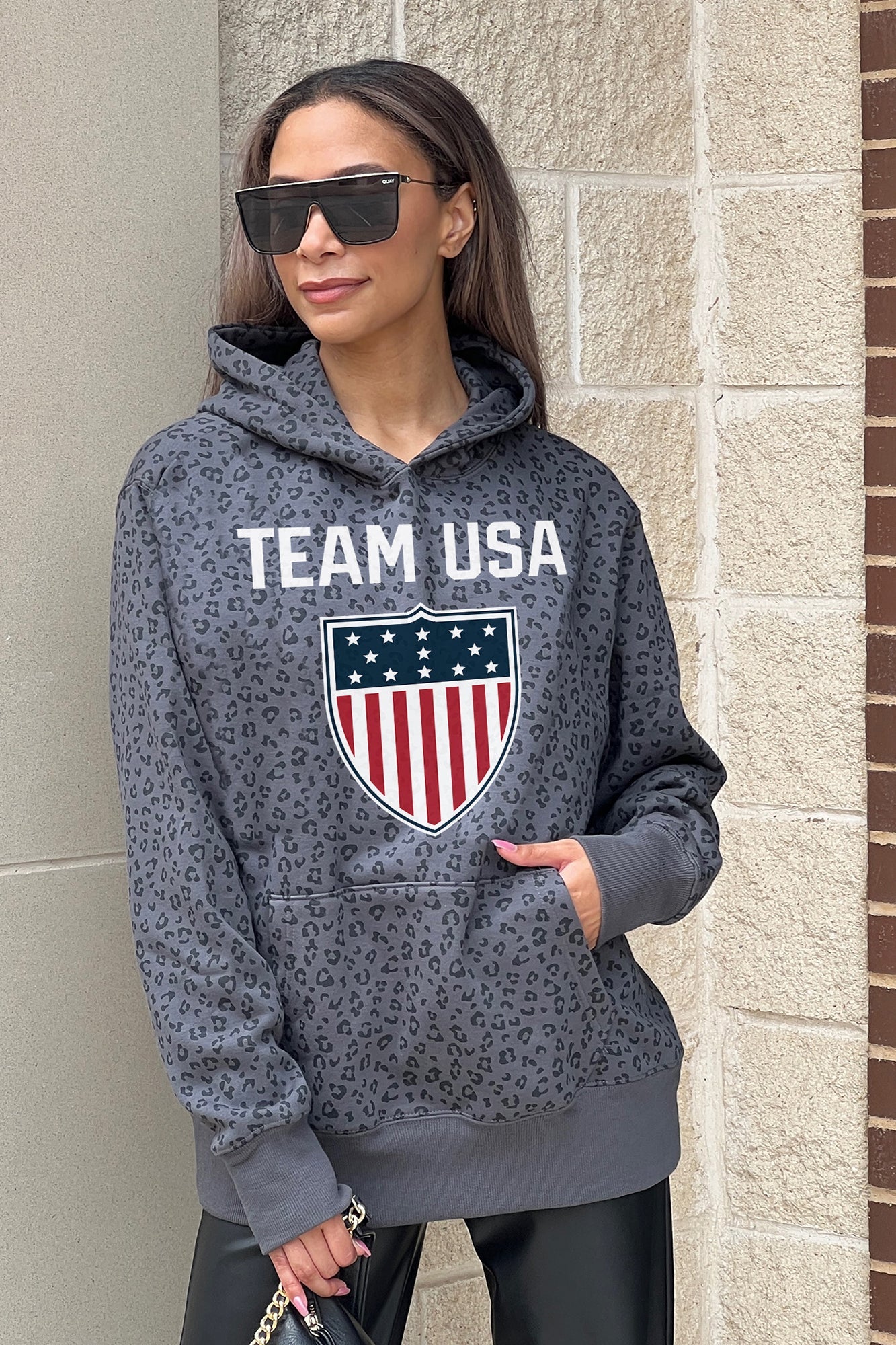 TEAM USA PODIUM PRIDE ADULT CLASSIC HOODED PULLOVER