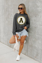 APPALACHIAN STATE MOUNTAINEERS TURNING CIRCLES BOYFRIEND FIT LONG SLEEVE TEE