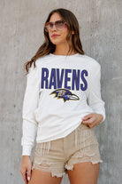 BALTIMORE RAVENS ALWAYS READY BOYFRIEND FIT LONG SLEEVE TEE