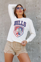 BUFFALO BILLS PUSHING THE LIMIT BOYFRIEND FIT LONG SLEEVE TEE