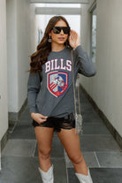 BUFFALO BILLS BLOCKING PATTERN BOYFRIEND FIT LONG SLEEVE TEE