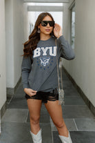 BYU COUGARS EVERYDAY FAN BOYFRIEND FIT LONG SLEEVE TEE