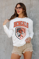 CINCINNATI BENGALS PUSHING THE LIMIT BOYFRIEND FIT LONG SLEEVE TEE