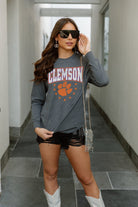 CLEMSON TIGERS EVERYDAY FAN BOYFRIEND FIT LONG SLEEVE TEE