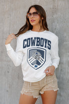 DALLAS COWBOYS PUSHING THE LIMIT BOYFRIEND FIT LONG SLEEVE TEE