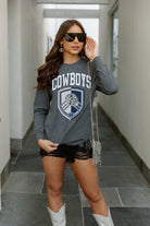 DALLAS COWBOYS BLOCKING PATTERN BOYFRIEND FIT LONG SLEEVE TEE