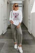 EASTERN KENTUCKY COLONELS WILD GAME BOYFRIEND FIT LONG SLEEVE TEE