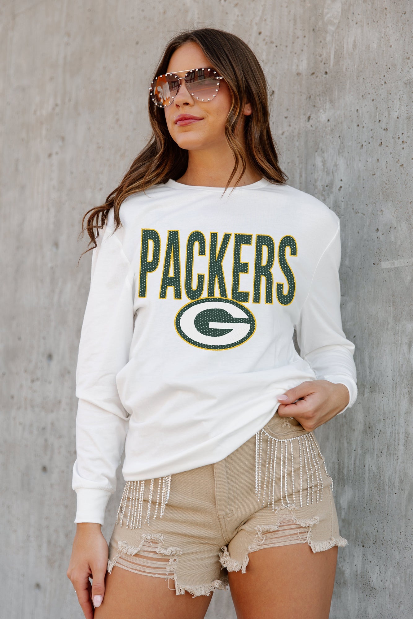 Green Bay Packers '47 Franklin Rooted Long Sleeve T-Shirt - Green