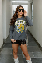 GREEN BAY PACKERS BLOCKING PATTERN BOYFRIEND FIT LONG SLEEVE TEE