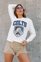 INDIANAPOLIS COLTS PUSHING THE LIMIT BOYFRIEND FIT LONG SLEEVE TEE