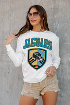 JACKSONVILLE JAGUARS PUSHING THE LIMIT BOYFRIEND FIT LONG SLEEVE TEE