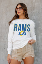 LOS ANGELES RAMS ALWAYS READY BOYFRIEND FIT LONG SLEEVE TEE