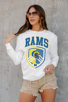 LOS ANGELES RAMS PUSHING THE LIMIT BOYFRIEND FIT LONG SLEEVE TEE