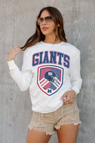 NEW YORK GIANTS PUSHING THE LIMIT BOYFRIEND FIT LONG SLEEVE TEE