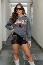 OREGON STATE BEAVERS EVERYDAY FAN BOYFRIEND FIT LONG SLEEVE TEE