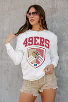 SAN FRANCISCO 49ERS PUSHING THE LIMIT BOYFRIEND FIT LONG SLEEVE TEE