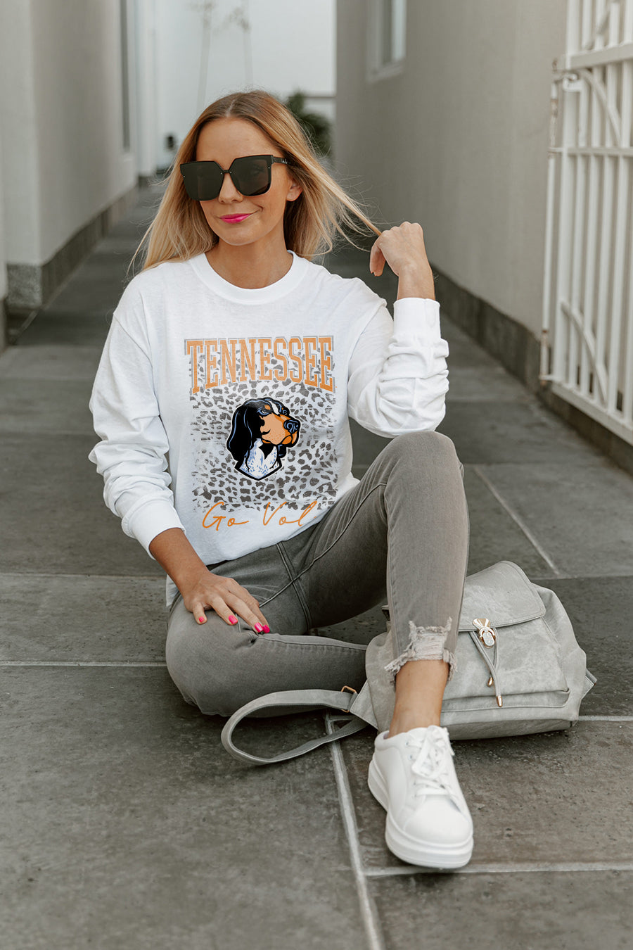 TENNESSEE VOLUNTEERS WILD GAME BOYFRIEND FIT LONG SLEEVE TEE